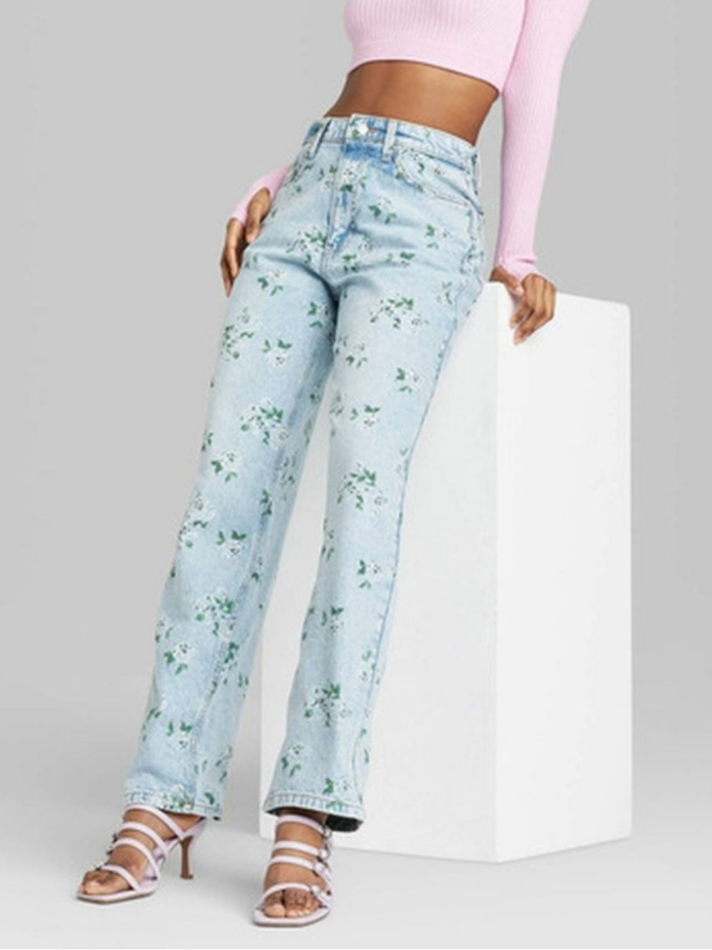 Wild Fable floral print jeans sz 17